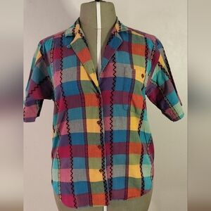 Karen Scott Multicolor Cotton Shirt